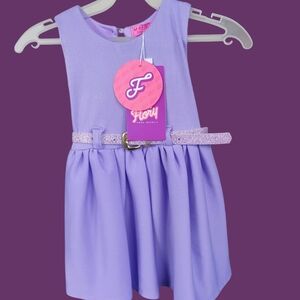 Flory Purple Sleeveless Dress